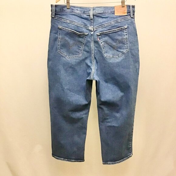 Levi’s 16W Ribcage Straight Ankle Women’s Jeans High Rise Button Fly Stretch - Picture 5 of 10